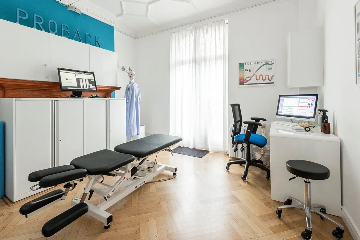 A treatment room at Proback Victoria